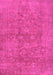 Machine Washable Persian Pink Traditional Rug, wshtr2049pnk