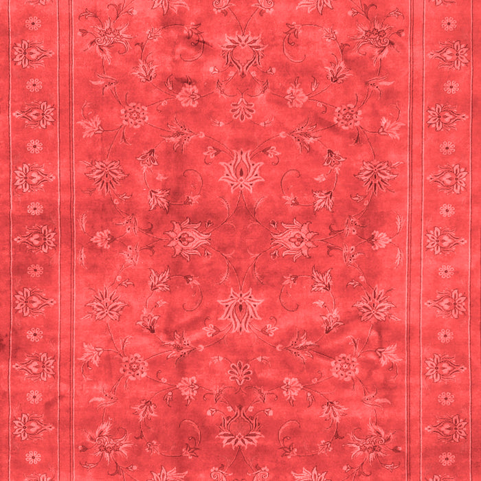 Machine Washable Persian Red Traditional Rug, wshtr2049red