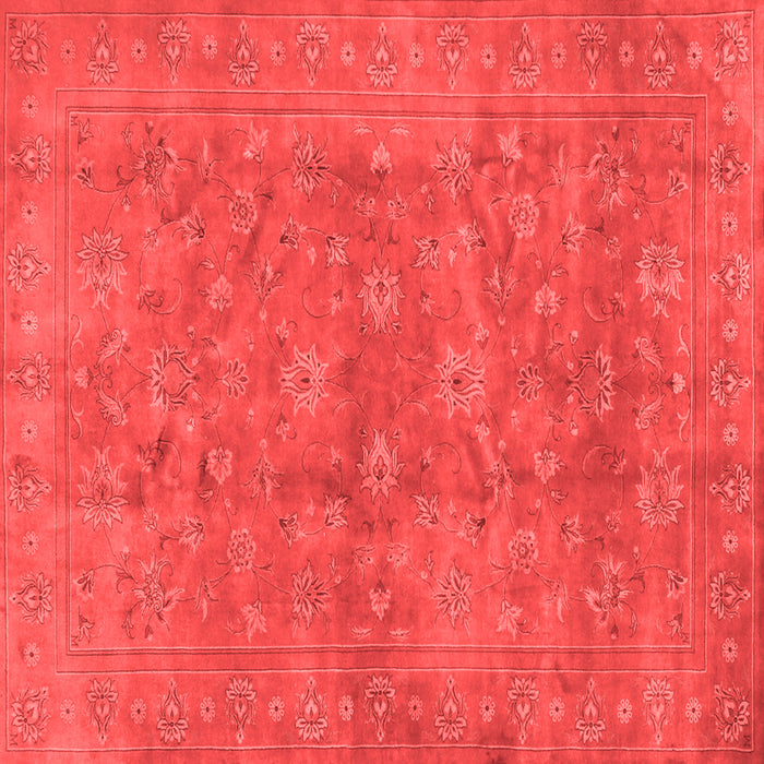 Machine Washable Persian Red Traditional Rug, wshtr2049red