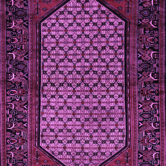 Machine Washable Persian Purple Traditional Area Rugs, wshtr204pur