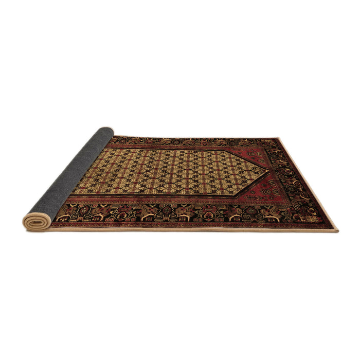 Sideview of Persian Brown Traditional Rug, tr204brn