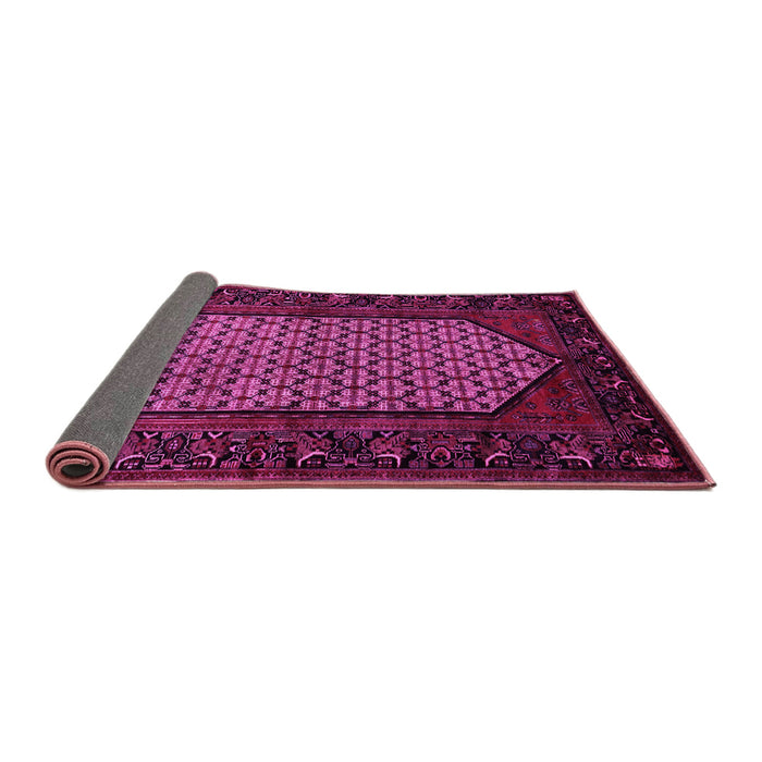 Sideview of Persian Pink Traditional Rug, tr204pnk