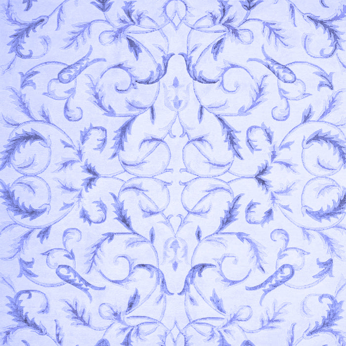 Machine Washable Persian Blue Traditional Rug, wshtr2050blu