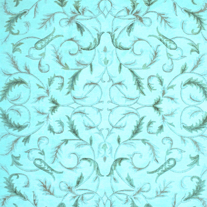 Machine Washable Persian Light Blue Traditional Rug, wshtr2050lblu