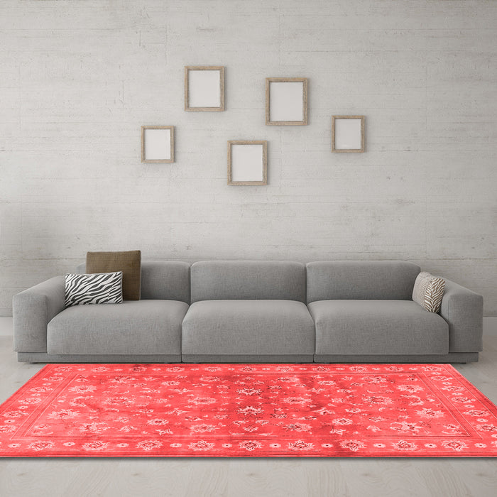 Traditional Red Washable Rugs