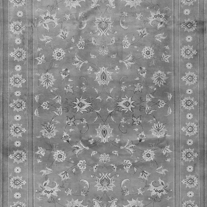 Serging Thickness of Machine Washable Persian Gray Traditional Rug, wshtr2051gry