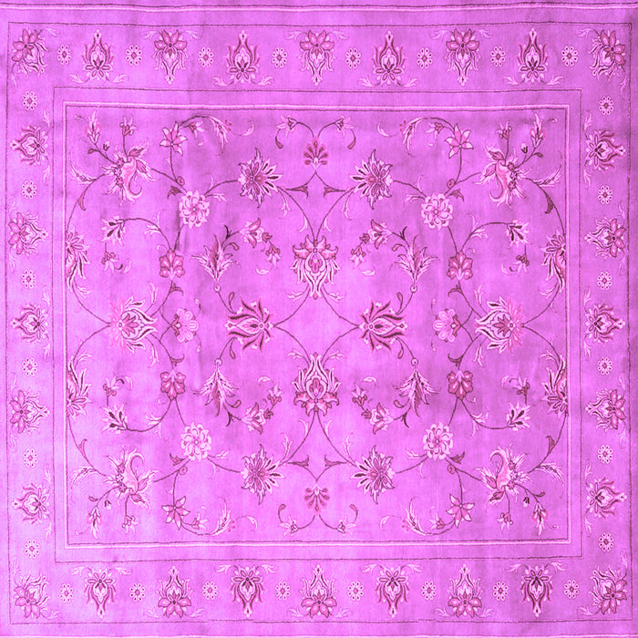 Square Persian Purple Traditional Rug, tr2052pur