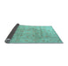 Sideview of Persian Light Blue Traditional Rug, tr2052lblu