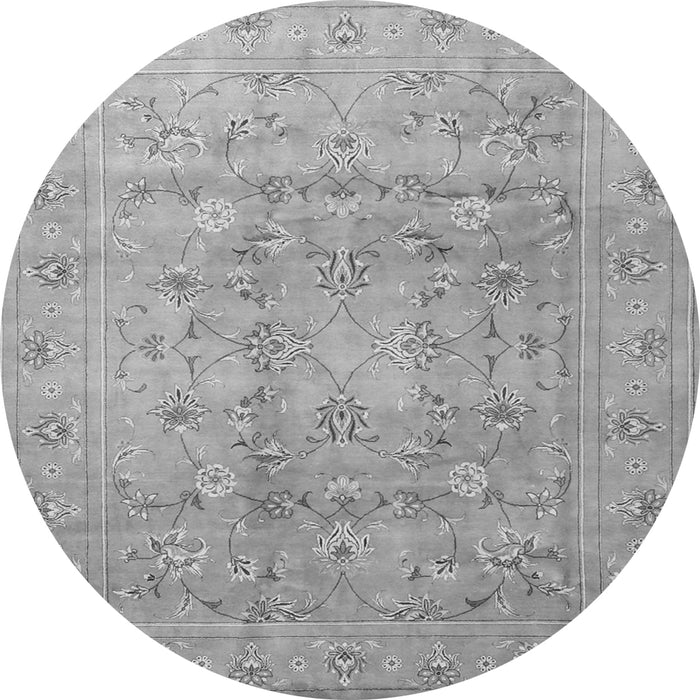 Machine Washable Persian Gray Traditional Rug, wshtr2052gry
