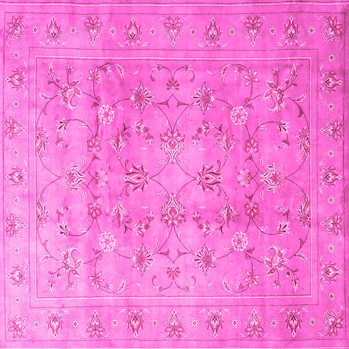 Square Persian Pink Traditional Rug, tr2052pnk