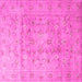 Square Persian Pink Traditional Rug, tr2052pnk