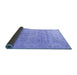 Sideview of Persian Blue Traditional Rug, tr2052blu