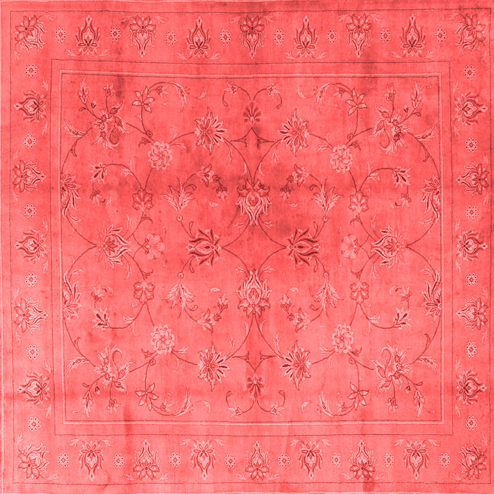 Machine Washable Persian Red Traditional Rug, wshtr2054red