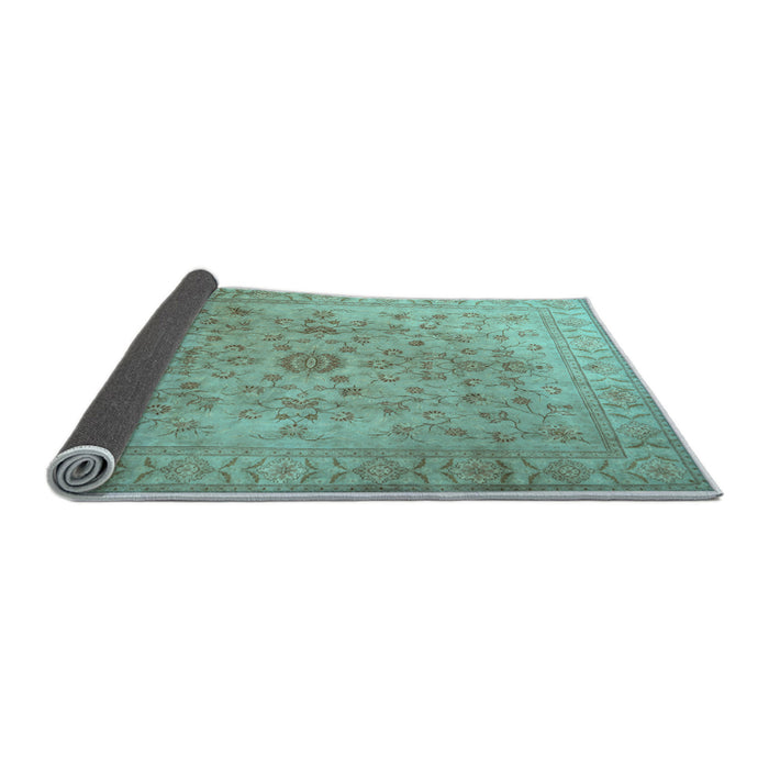 Sideview of Persian Light Blue Traditional Rug, tr2055lblu