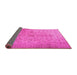 Sideview of Persian Pink Traditional Rug, tr2055pnk