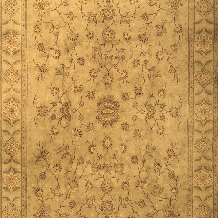Machine Washable Persian Brown Traditional Rug, wshtr2055brn