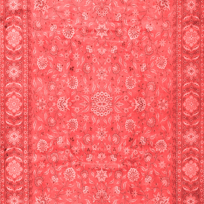 Machine Washable Persian Red Traditional Rug, wshtr2056red