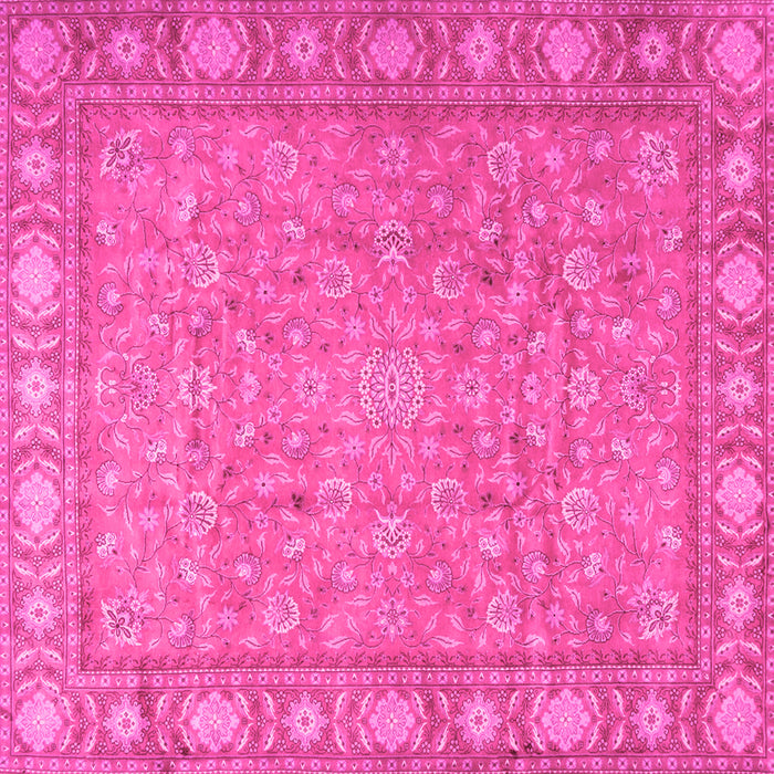Square Persian Pink Traditional Rug, tr2056pnk