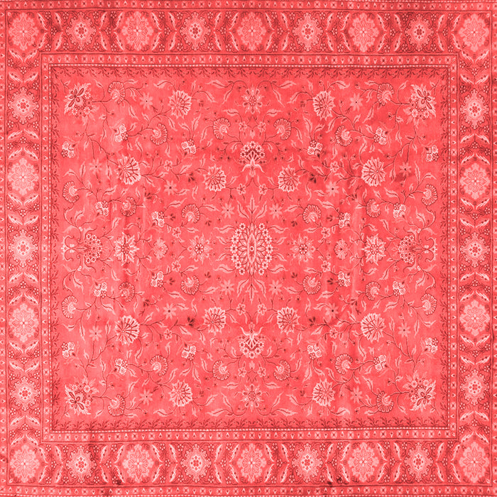 Machine Washable Persian Red Traditional Rug, wshtr2056red