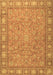 Machine Washable Persian Brown Traditional Rug, wshtr2056brn