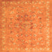 Serging Thickness of Persian Orange Traditional Rug, tr2057org