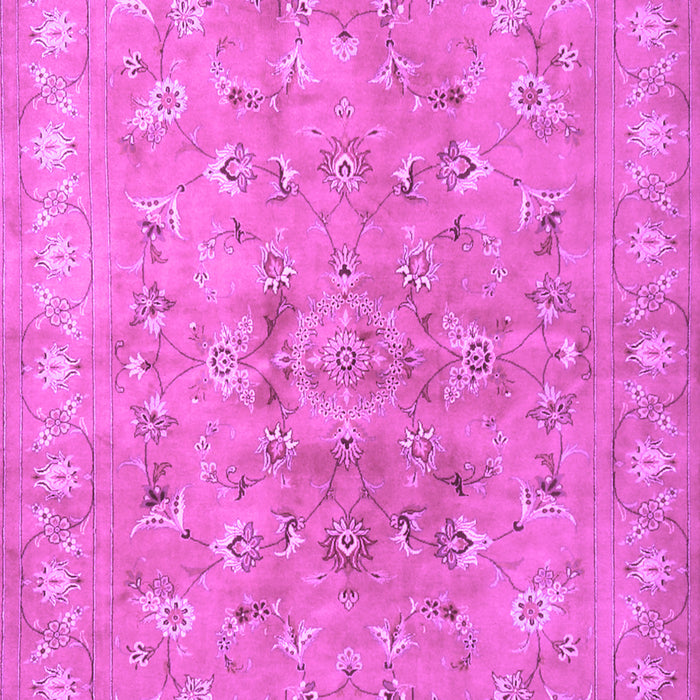 Machine Washable Persian Purple Traditional Area Rugs, wshtr2057pur