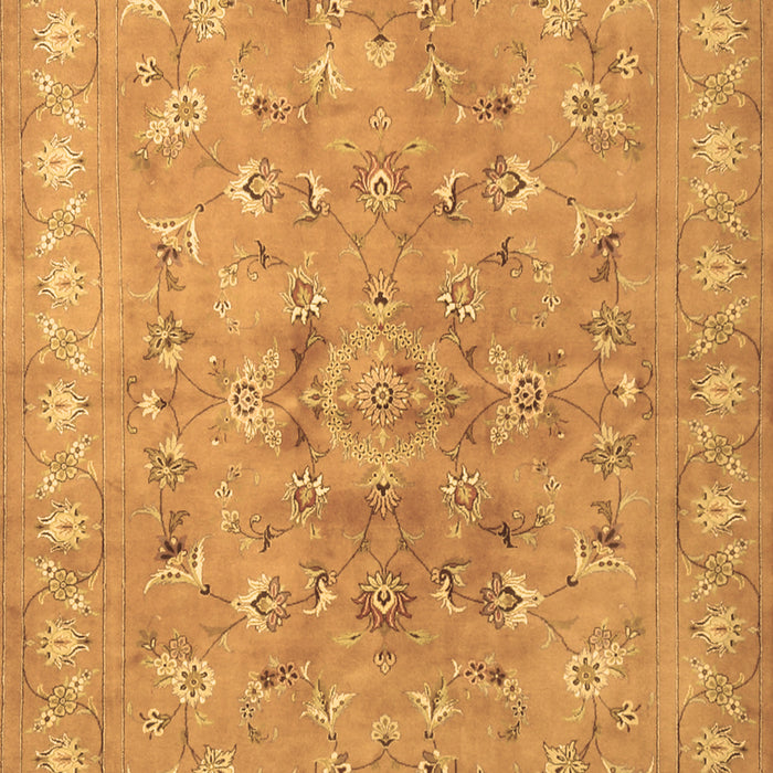 Machine Washable Persian Brown Traditional Rug, wshtr2057brn