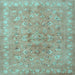 Square Persian Light Blue Traditional Rug, tr2057lblu