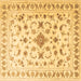 Square Persian Brown Traditional Rug, tr2058brn