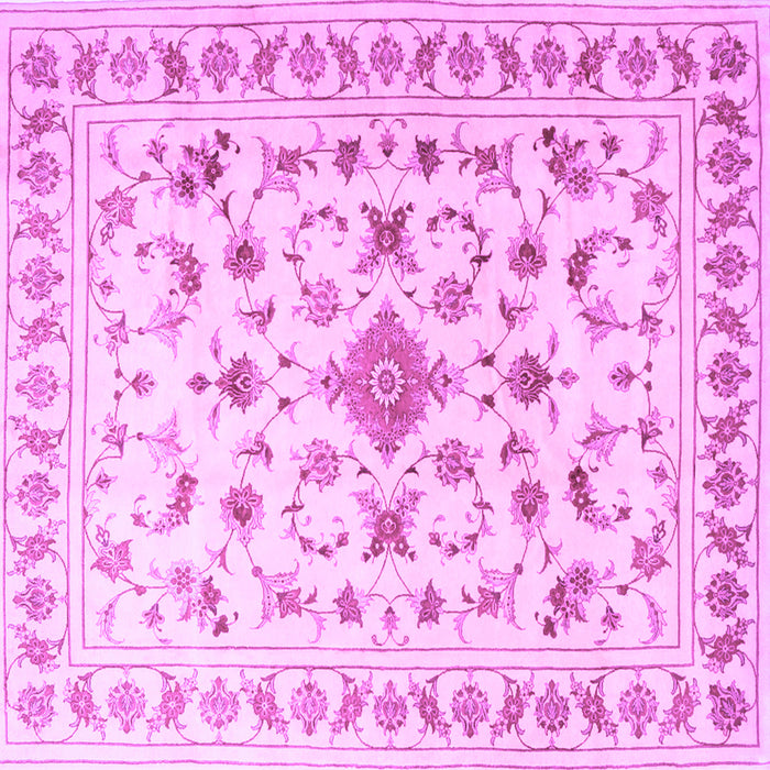 Square Persian Purple Traditional Rug, tr2058pur
