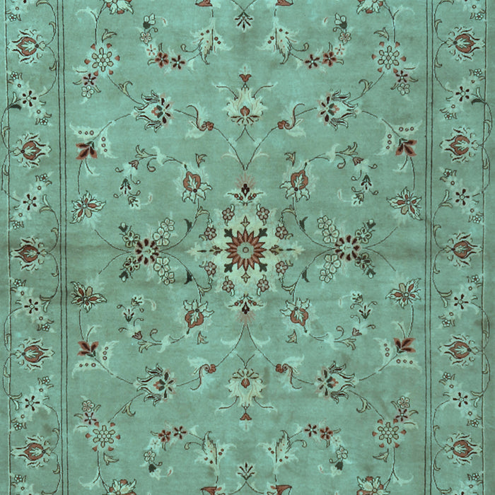 Machine Washable Persian Light Blue Traditional Rug, wshtr2059lblu