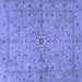 Square Persian Blue Traditional Rug, tr2059blu