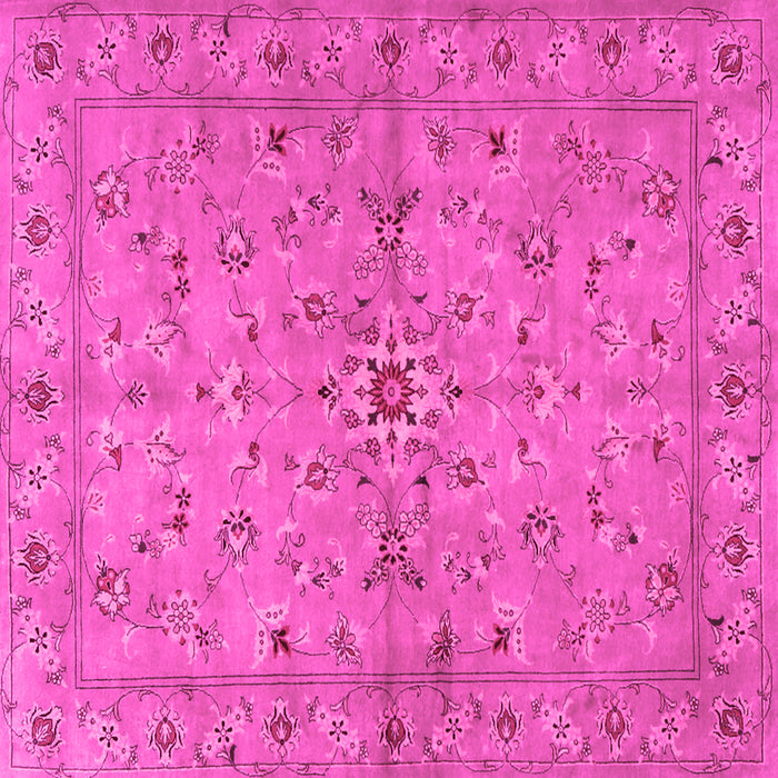 Square Persian Pink Traditional Rug, tr2059pnk