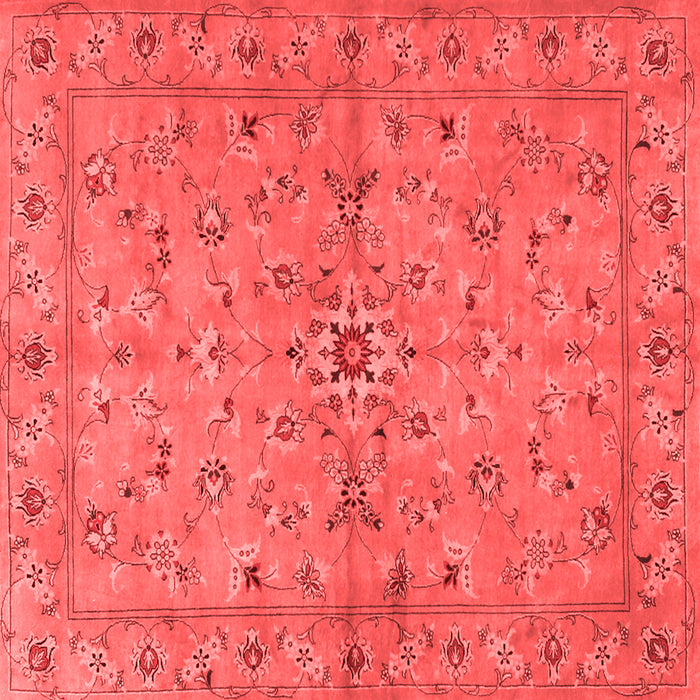 Machine Washable Persian Red Traditional Rug, wshtr2059red
