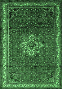 Persian Emerald Green Traditional Rug, tr205emgrn