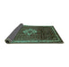 Sideview of Persian Turquoise Traditional Rug, tr205turq