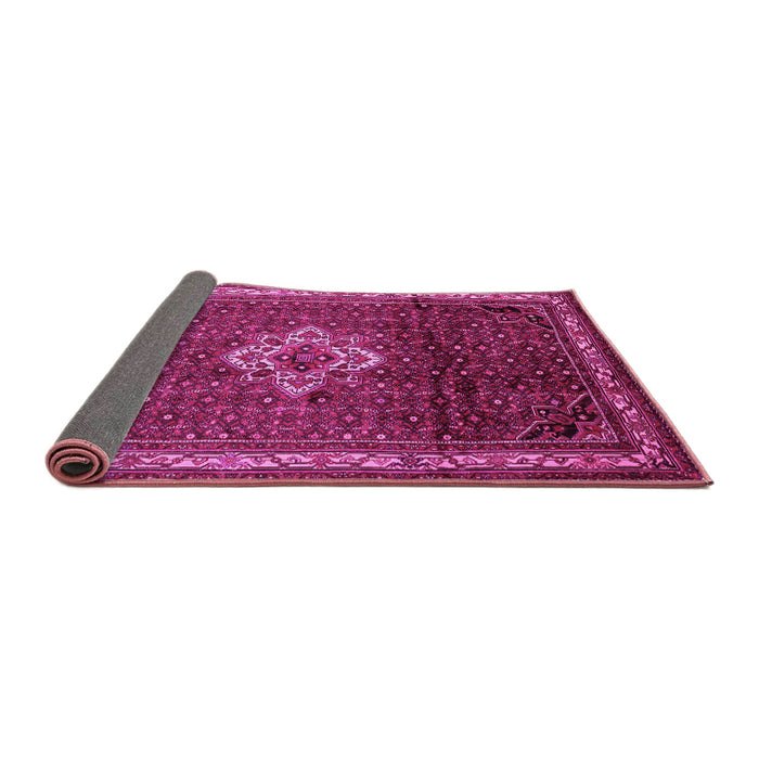 Sideview of Persian Pink Traditional Rug, tr205pnk
