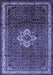 Machine Washable Persian Blue Traditional Rug, wshtr205blu