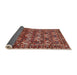 Sideview of Traditional Orange Salmon Pink Persian Rug, tr206