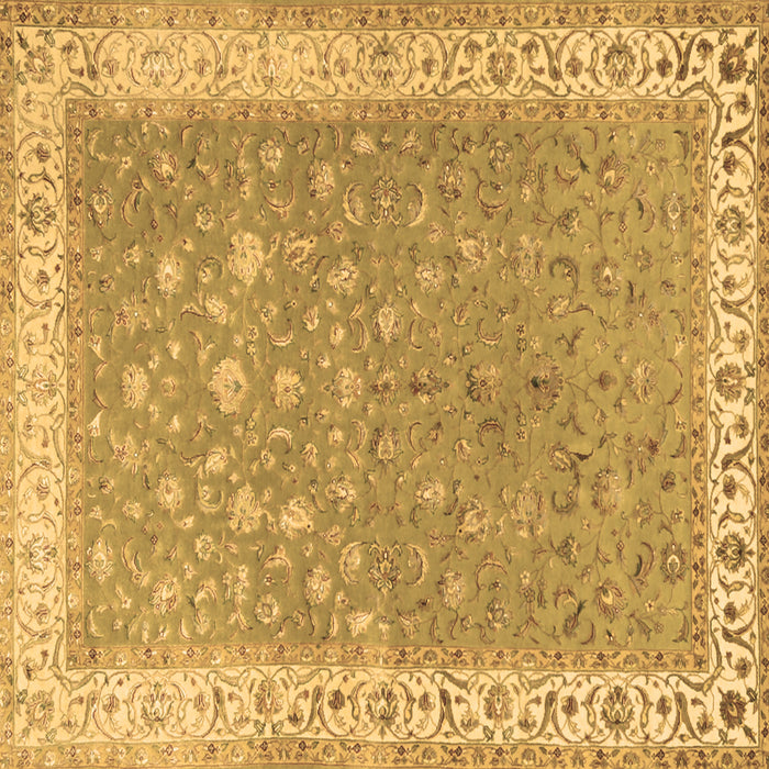 Square Machine Washable Persian Brown Traditional Rug, wshtr2060brn