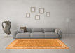 Machine Washable Persian Orange Traditional Area Rugs in a Living Room, wshtr2060org