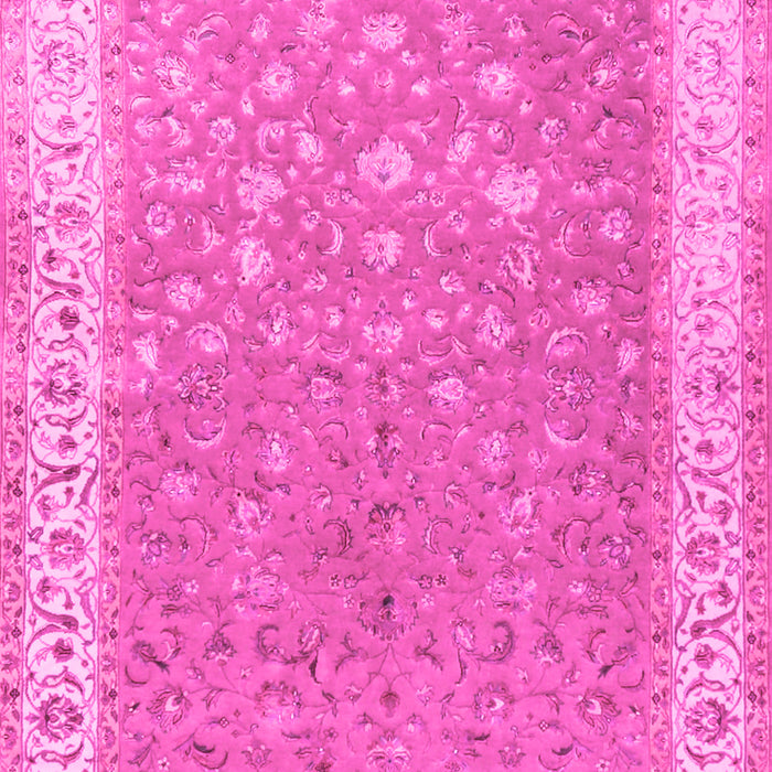 Machine Washable Persian Pink Traditional Rug, wshtr2060pnk