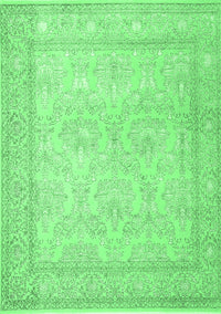 Persian Emerald Green Traditional Rug, tr2061emgrn