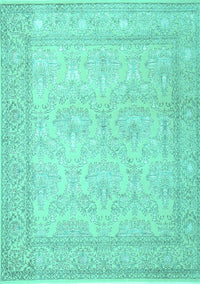 Persian Turquoise Traditional Rug, tr2061turq