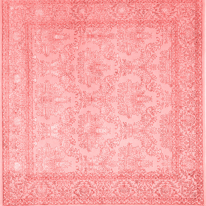 Machine Washable Persian Red Traditional Rug, wshtr2061red