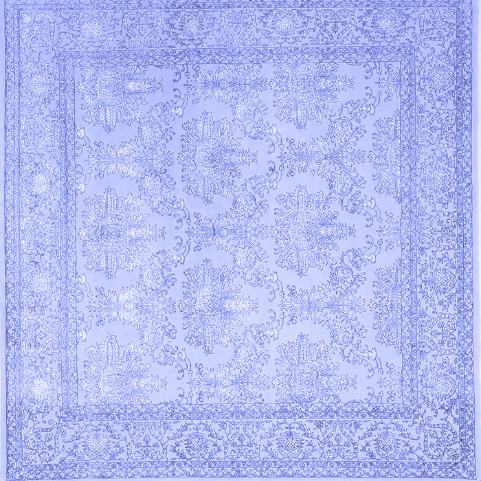 Square Persian Blue Traditional Rug, tr2061blu