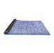 Sideview of Persian Blue Traditional Rug, tr2062blu