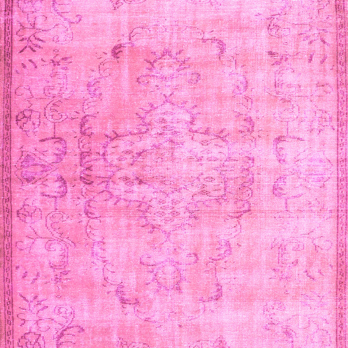 Machine Washable Persian Pink Traditional Rug, wshtr2062pnk