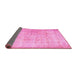 Sideview of Persian Pink Traditional Rug, tr2062pnk