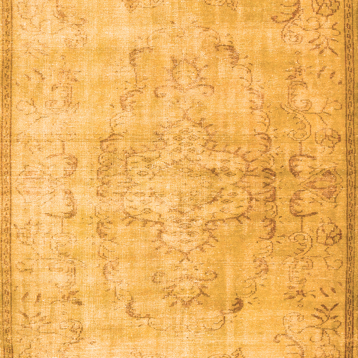 Serging Thickness of Machine Washable Persian Orange Traditional Area Rugs, wshtr2062org